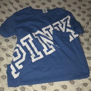 Blue pink tee